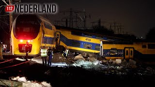 1 dode en 19 gewonden bij ontspoorde trein na ongeval Voorschoten [upl. by Silado948]