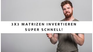 3x3 Matrizen invertieren  garantiert schneller als dein Dozent [upl. by Esialb]