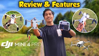 DJI Mini 4 Pro Drone Review amp Features ⚡How To Fly Drone For First Time [upl. by Alben]