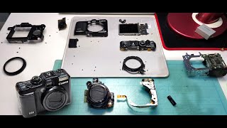 Canon PowerShot G10 replacing the LCD flash rear cover window and cleaning the CCD sensor [upl. by Notserc802]