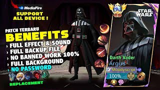 Script Skin Argus Star Wars  Darth Vader Terbaru Full Effect amp Voice  New Update [upl. by Aline246]