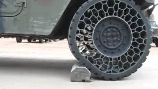 Military humvee airless tires [upl. by Yelhsa702]