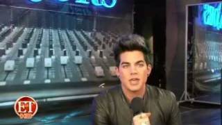 ET OnlineInsider Majors amp Minors ADAM LAMBERT Interview on Setmp4 [upl. by Gabrielli]