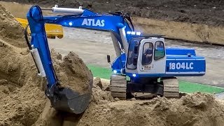 RC Excavator Atlas 1804LC  work [upl. by Yeknarf]