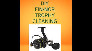 DIY FINNOR TROPHY 80 SERIES REEL CLEANING [upl. by Issej]