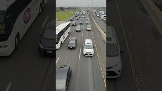 hwy 401 traffic in toronto canada nov 2024 highway vehicle cars road shorts viral [upl. by Beryle]