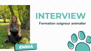 Formation soigneur animalier  Interview dEmma [upl. by Bomke36]