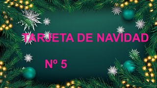 Merry Christmas Tarjeta de Navidad n° 5️⃣ 🎄🎀 [upl. by Stormy]