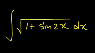 Integral of √1  sin2x dx – Detailed Solution and Explanation [upl. by Eisse776]