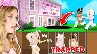 I Built A TRAP To TRICK MY FANS In Bloxburg Roblox [upl. by Latsyrhk]