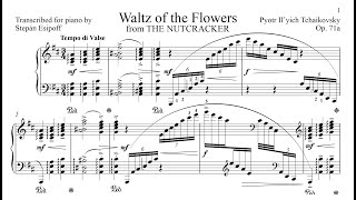 Tchaikovsky Waltz of The flowers Piano sheet [upl. by Leuname]