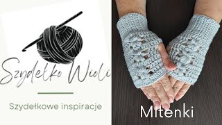 Szydełko Wioli  mitenki robione na szydełku wzór 3crochethandmade [upl. by Clareta]