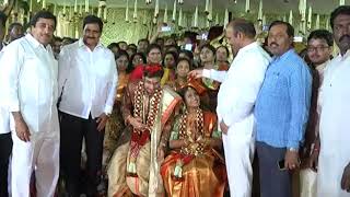 AP CM ATTENDED MARRIAGE OF DAUGHTER OF K NARAYANA M P AT MACHILIPATNAM ON 21122018 [upl. by Corbie]