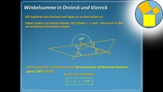 Winkelsumme in Dreieck und Viereck  Rueff [upl. by Anigriv]