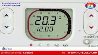 Cronotermostato senza fili  Fantini Cosmi codice C58RFR [upl. by Eet666]