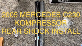 2005 Mercedes C230 Kompressor W203 Rear Shock Install [upl. by Dewees]