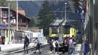 Lauterbrunnen train departure [upl. by Silevi]