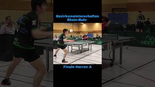 Ballwechsel aus dem Finale der Bezirksmeisterschaften tabletennis tischtennis sports shorts [upl. by Eneirda901]