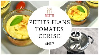 Petits flans tomates basilic  Recette au Cook Expert Magimix [upl. by Ladnyk362]