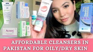 BEST amp AFFORDABLE CLEANSERS AVAILABLE IN PAKISTAN Dry amp Oily Skin [upl. by Yrahcaz754]