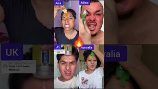 Wow😱 hilarious makeup challenge 🔥✨ makeup shorts [upl. by Yevi]