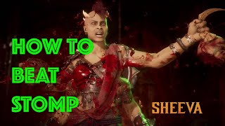 Mk11 How to beat all Sheeva Stomps everytime with Scorpion [upl. by Ngo]