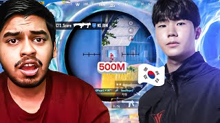 INTERNATIONAL 500m LONG RANGE KOREAN Player 5 Finger Claw  Gyro Junior BEST Moments in PUBG MOBILE [upl. by Ljoka]