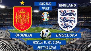 ŠPANIJA  ENGLESKA EURO 2024  14 JuL 2100 h  PRATIMO UŽIVO  uefa euro2024 [upl. by Matthia]