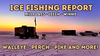 Ice Fishing Report Leech Lake Lake Winnie and Mille Lacs Lake 02022024 [upl. by Eatnoj553]