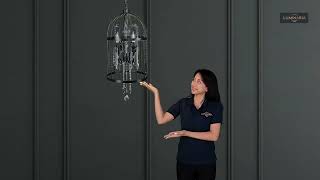 Bird Cage Chandelier Lamp  LUMINARIA LIGHTING [upl. by Hadik555]