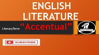 English Literature  Literary Term  AccentualSyllabic verse [upl. by Wailoo]