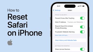 How To Reset Safari Browser on iPhone  iOS Tutorial [upl. by Avah]