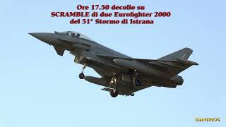 SCRAMBLE  DECOLLO VERTICALE 2 EUROFIGHTER 2000 51° STORMO DI ISTRANA TV  SONY RX100 VII  4K [upl. by Hanikas]