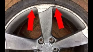 How to Repair Curb Rash on Alloy wheel rim [upl. by Nirrad]