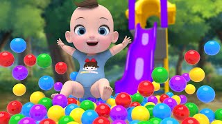 Color Ball  Rock A Bye Baby amp Johny Johny Yes Papa  Nursery Rhymes amp Kids Songs  Kindergarten [upl. by Telfer]