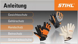 Die Schutzausstattung für das Bedienen von STIHL Motorsensen [upl. by Nisse]