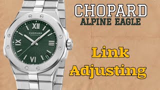 How To Remove Link CHOPARD ALPINE EAGLE Watch [upl. by Attelliw26]