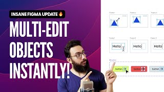 Multi Select and Edit Objects in Figma instantly [upl. by Yecnay]