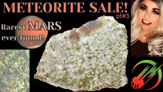 Real Meteorites for Sale ☄️ Achondrites amp Rarest MARS Meteorite ever How do I buy a meteorite [upl. by Enale]