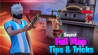 TOP  10  FULL MAP  TIPS AND TRICKS IN FREE FIRE  NEW BRRANK SEASON SECRET TRICKS [upl. by Brod]