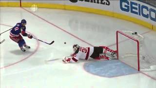 Martin Brodeur makes a spectacular save with his skate 51612 [upl. by Nirahs]