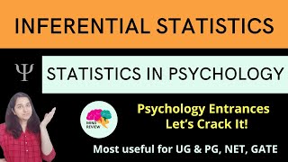 INFERENTIAL STATISTICS  Statistics in Psychology Psychology Entrances Mind Review [upl. by Cherie]