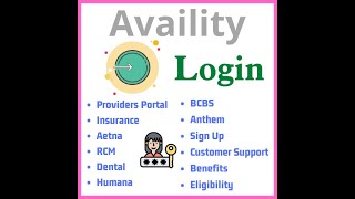 Availity Login  Healthcare Provider Web Portal Easy Access [upl. by Kcirdled]