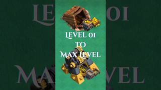 Gold Mine Level 01 To Max Level  COC Animation Video  shorts clashofclan supercell gaming [upl. by Ratcliff]