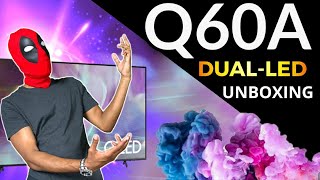 2021 Samsung Q60A Qled TV Unboxing amp Preliminary Review [upl. by Novehc123]