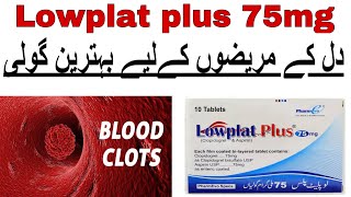 Lowplat plus 75mg uses in urdu  Clopidogrel  How to use  side effects [upl. by Hieronymus]