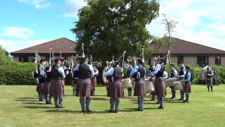 Lochgelly High School Pipe Band Highland Games Markinch Fife Scotland [upl. by Heer262]