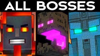 Minecraft Story Mode SEASON 2  ALL BOSSES  ALL BOSS BATTLES [upl. by Isnyl]