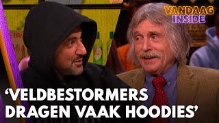 Johan spreekt schande van supporters die veld bestormden Ze dragen vaak hoodies  VANDAAG INSIDE [upl. by Aevin]