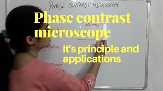 Phase contrast microscope principleapplications [upl. by Rosner473]